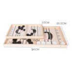 Joc Fooseball Interactiv, Embo, Tip Hockey pe Gheata, din Lemn, 10 Piese de Joc, +4 Ani, 35 x 22 cm, Multicolor - imagine 5