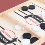 Joc Fooseball Interactiv, Embo, Tip Hockey pe Gheata, din Lemn, 10 Piese de Joc, +4 Ani, 35 x 22 cm, Multicolor - imagine 6