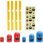 Joc Interactiv, Embo, Tic Tac Toe Gobble, din Plastic, +3 Ani, 18 Piese, 21.5 x 4 x 10 cm, Albastru/Rosu - imagine 4