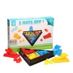 Joc Interactiv pentru Copii, Embo, 3 Hats Off, Tabla de Joc, Figurine Palarii, +3 Ani, Multicolor