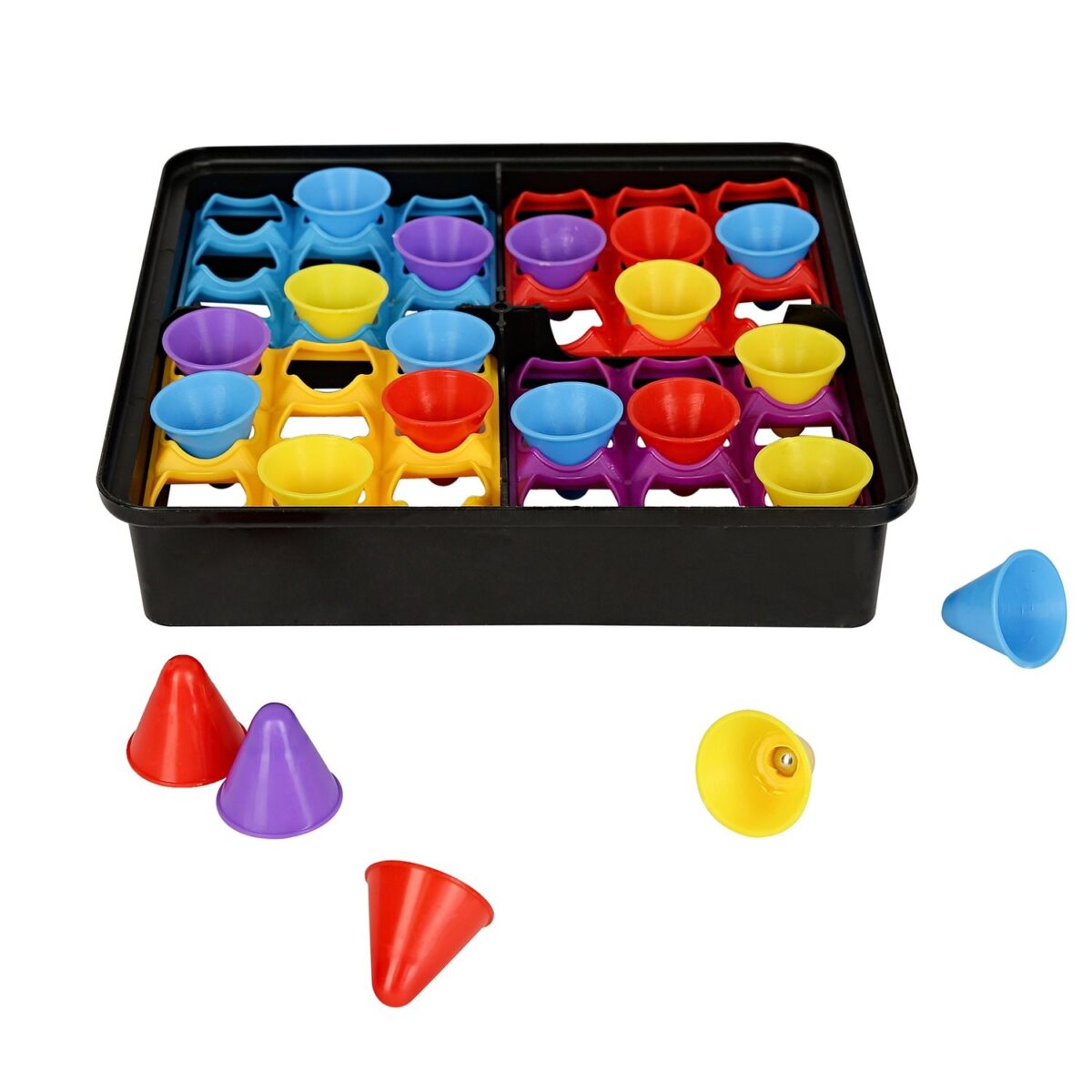 Joc Interactiv pentru Copii, Embo, 4 Hats Off, Tabla de Joc, Figurine Palarii, +3 Ani, Multicolor - imagine 4