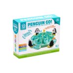 Joc Interactiv pentru Copii, Embo, Batalia Pinguinilor, 3 ani+, Tabla de Joc, Figurine Pinguini, Mingi, Multicolor - imagine 2