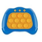 Joc Pop It, Embo, consola, joc interactiv, antistres, cu baterii, Abs si silicon, Albastru, 12 x 10 x 5.8 cm