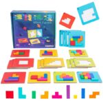Joc Interactiv, Embo, Tip Puzzle, din Lemn, +3 Ani, 128 Piese, 15 x 17 x 3.5 cm, Multicolor