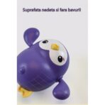 Jucarie de baie interactiva pentru copii, Embo, pinguinul mov - imagine 5