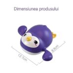 Jucarie de baie interactiva pentru copii, Embo, pinguinul mov - imagine 6