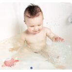 Jucarie de baie pentru copii, Embo, crab, 10 cm, Roz cu fir - imagine 3