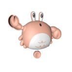 Jucarie de baie pentru copii, Embo, crab, 10 cm, Roz cu fir - imagine 4