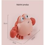 Jucarie de baie pentru copii, Embo, crab roz - imagine 2