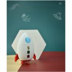 Jucarie de baie pentru copii, Embo, Racheta de apa, 11 cm, Alb - imagine 7