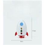 Jucarie de baie pentru copii, Embo, Racheta de apa, 11 cm, Alb - imagine 8