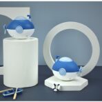 Jucarie de baie pentru copii, Embo, Submarin, 11x8.5 cm, Albastru - imagine 4