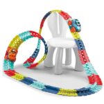 Jucarie de Constructie RollerCoaster, Embo, 138 de Piese, 41.5x31x7 cm, cu Masini, Multicolor
