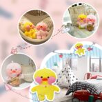 Jucarie de plus Ratusca Lalafanfan Embo, Haine si Accesorii Random, Galben - imagine 3