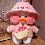 Jucarie de plus Ratusca Lalafanfan Embo, Haine si Accesorii Random, Roz