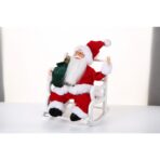 Jucarie decorativa, Embo, Mos Craciun, 30 cm x 18 cm, grosime 18 cm, lana, tesatura de plus, poliester, interior/exterior - imagine 4