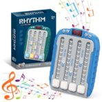 Jucarie Interactiva, Embo, Joc Rhythm, +3 Ani, din ABS, 6 Niveluri, 15 x 3 x 11 cm, Functie Muzicala, Albastru - imagine 5
