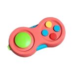 Jucarie Interactiva, Embo, Model Fidget Pad, Antistres, +3 Ani, Functii Multiple, 5.5 x 3.5 x 11 cm, Roz