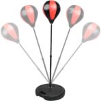 Jucarie Interactiva, Embo, Model Sfera de Box cu Suport, Manusi Incluse, Inaltime Reglabila, +3 Ani, 120 x 20 x 23.5 cm, Rosu/ Negru