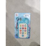 Jucarie Interactiva, Embo, Telefon Inteligent, Model Dinozaur, Functii Educative, Muzicale si Voce, 4-6 ani, 19 x 11.5 cm, din Plastic, Albastru