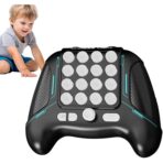 Jucarie Interactiva Pop It, Embo, Tip Consola, Anti-Stres, 5 Moduri de Joc, din ABS si Silicon, +3 Ani, Sunete si Lumini Model Controller, Negru - imagine 5