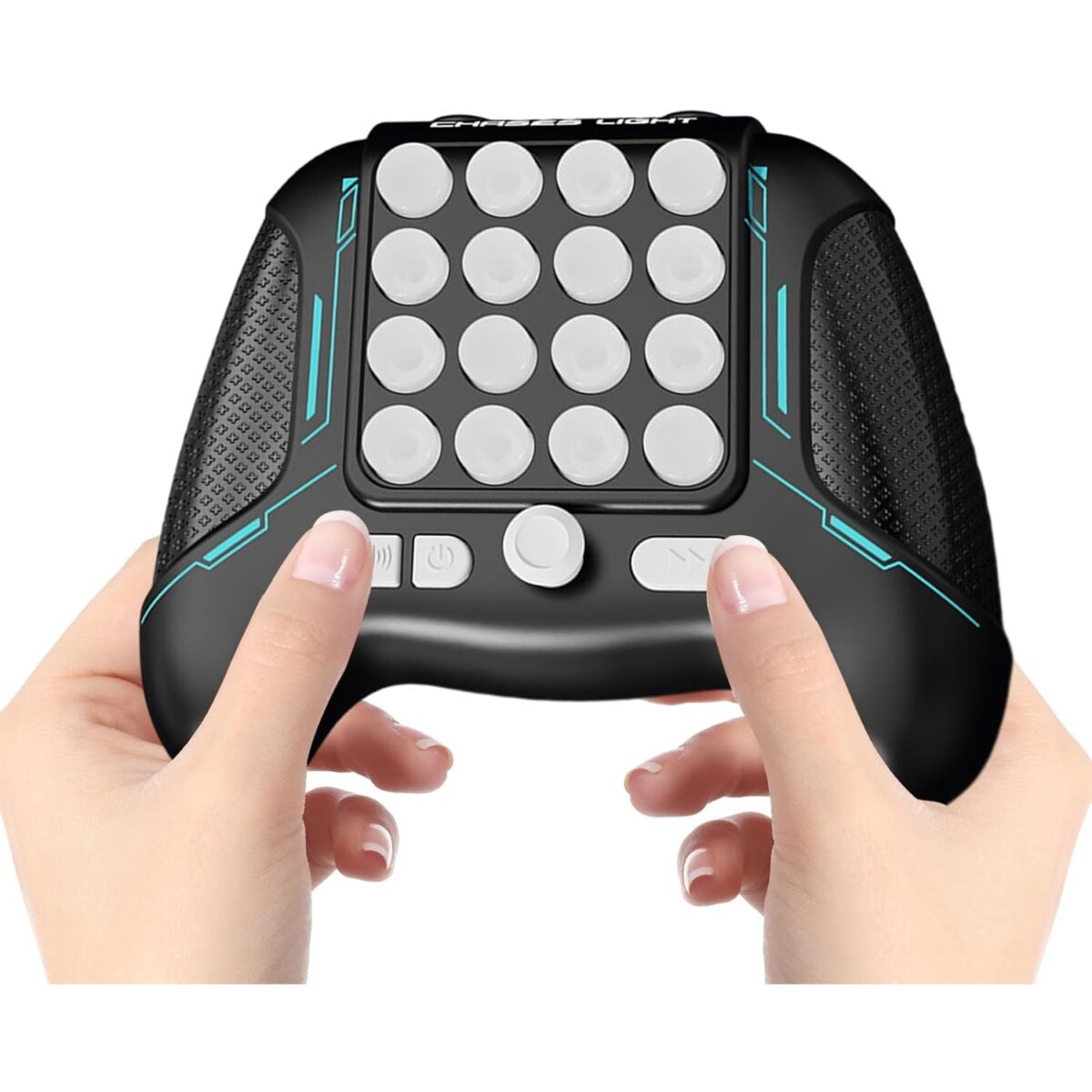 Jucarie Interactiva Pop It, Embo, Tip Consola, Anti-Stres, 5 Moduri de Joc, din ABS si Silicon, +3 Ani, Sunete si Lumini Model Controller, Negru - imagine 7