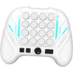 Jucarie Interactiva Pop It, Embo, Tip Consola, Anti-Stres, 5 Moduri de Joc, din ABS si Silicon, +3 Ani, Sunete si Lumini Model Controller, Alb - imagine 4