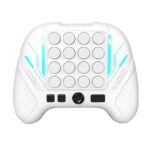 Jucarie Interactiva Pop It, Embo, Tip Consola, Anti-Stres, 5 Moduri de Joc, din ABS si Silicon, +3 Ani, Sunete si Lumini Model Controller, Alb