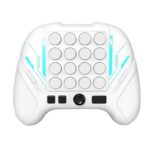 Jucarie Interactiva Pop It, Embo, Tip Consola, Anti-Stres, 5 Moduri de Joc, din ABS si Silicon, +3 Ani, Sunete si Lumini Model Controller, Alb