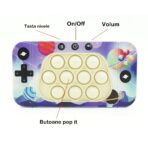 Jucarie interactiva tip consola pentru copii Embo, speed push whack-a-mole, joc de viteza pop it, material ABS/silicon, cu nivele, sunete si lumini, 15.5 x 7.6 x 5.3 cm, model spatiu, multicolor - imagine 5