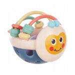 Jucarie Minge pentru Bebelusi, Embo, pentru Dentitie, Interactiva, 0-12 Luni, Roz-Multicolor