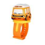 Jucarie pentru copii, Embo, autobuz-ceas, Portocaliu - imagine 2