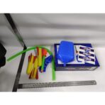 Jucarie pentru copii, Embo, lansator rachete cu piciorul, 3 rachete fara lumini - imagine 7