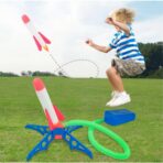 Jucarie pentru copii, Embo, lansator rachete cu piciorul, 3 rachete fara lumini - imagine 6