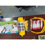 Jucarie pentru copii, lansator rachete cu piciorul, doua lansatoare, 6 rachete cu lumini - imagine 5