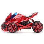 Jucarie pentru copii, masina cu extensie de motocicleta, 2 in 1, rosie - imagine 3