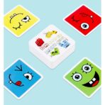 Jucarie Pentru Copii Montessori Embo, Cub din Lemn, Asamblare Fete, 64 de Carti Distractive, pentru Baieti si Fete, Varsta +3 ani, Educativ, Cutie din Aluminiu, 13.5 x 4 x 9 cm, multicolor - imagine 6