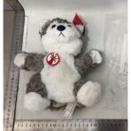 Papusa de Mana pentru Teatru de Papusi, Embo, din Plus, 25 x 10 x 8 cm, Model Husky, Gri - imagine 2