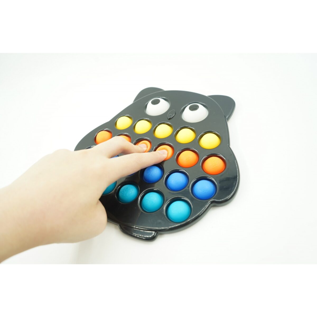 Jucarie senzoriala antistres, Simple Dimple, Bufnita, Multicolor, V2 - imagine 5