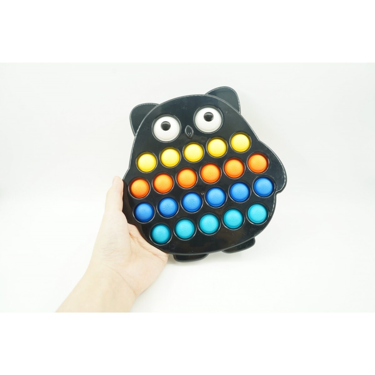Jucarie senzoriala antistres, Simple Dimple, Bufnita, Multicolor, V2 - imagine 7