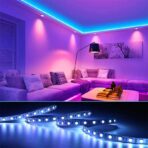 Kit Banda Led RGB SMD 5050 cu Transformator inclus Embo - Lungime 5 M, 270 LED-uri, Telecomanda 44 taste, pentru TV, PC, Auto, IP65, Lumina Ambientala - imagine 13