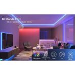 Kit Banda Led RGB SMD 5050 cu Transformator inclus Embo - Lungime 5 M, 270 LED-uri, Telecomanda 44 taste, pentru TV, PC, Auto, IP65, Lumina Ambientala - imagine 14