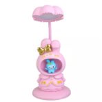 Lampa de Veghe, Embo, cu Ascutitoare de Creioane, 2 Functii de Lumina, de Birou si de Veghe, Model Iepuras, Incarcare USB 10 x 29 cm, Multicolor - imagine 2