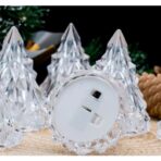 Lampa de Veghe, Embo, Model IceBerg, cu Baterii, Lumina Rece, Transparent, 6.5x8 cm - imagine 7