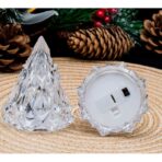 Lampa de Veghe, Embo, Model IceBerg, cu Baterii, Lumina Rece, Transparent, 6.5x8 cm - imagine 9