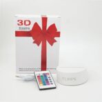 Lampa LED decorativa, Embo, 3D, Pom de Craciun, din material acril si lumina multicolora, alb - imagine 8