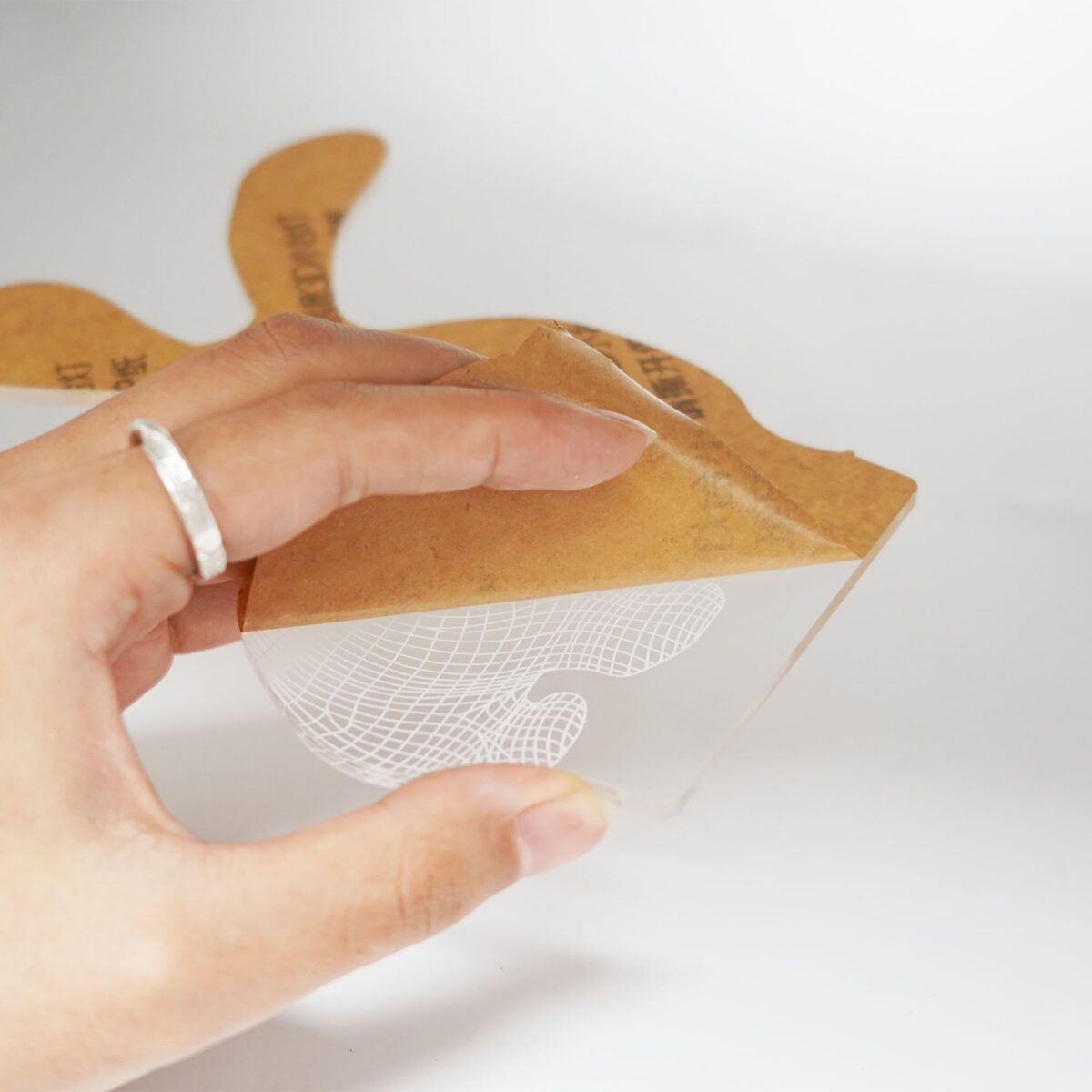 Lampa LED decorativa, Embo, 3D, Pom de Craciun, din material acril si lumina multicolora, alb - imagine 9