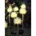 Lampa solara sub forma de Papadie,  alb cald, Embo - imagine 2