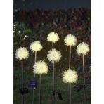 Lampa solara sub forma de Papadie,  alb cald, Embo - imagine 3