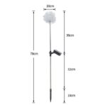 Lampa solara sub forma de Papadie,  alb cald, Embo - imagine 8